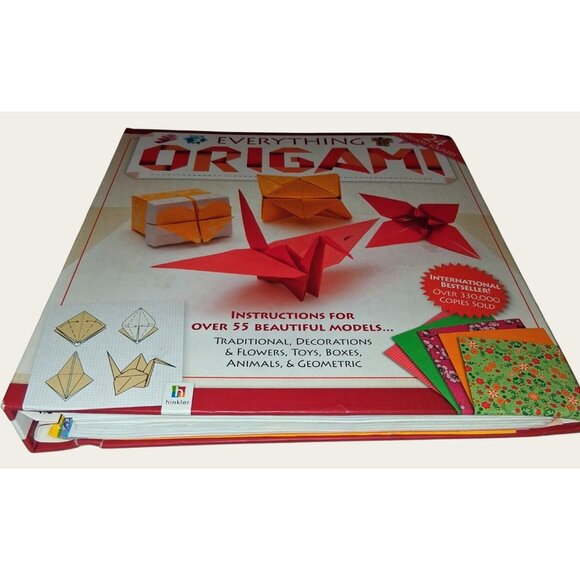Everything Origami Book With 24 Origami Squares & Instructions - Picture 2 of 9